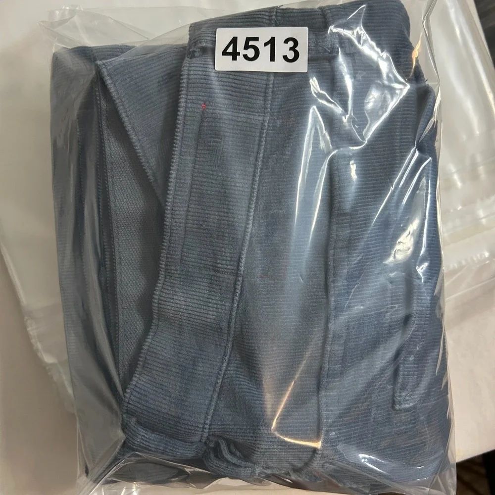 Marine Layer Corduroy Pants Mens 32x30 Blue Mid Rise Slim Straight Fit Classic